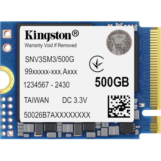 Kingston Ssd M.2 2230 NV3 500GB, NVMe, Pcie 4.0 - (SNV3SM3/500G)