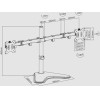 Sbox Monitor Desktop Mount 17' - 32' / 43 - 81 Cm Max Vesa 100x100 - (LCD-F024-2)