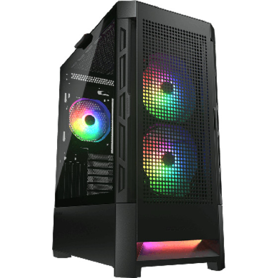 Cougar Airface Rgb Gaming Midi Tower Black - (AIRFACERGB)