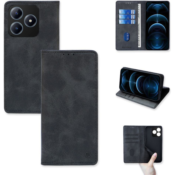 Sonique ���� ��������� Vintage Magnet Wallet Realme C63 4G �����
