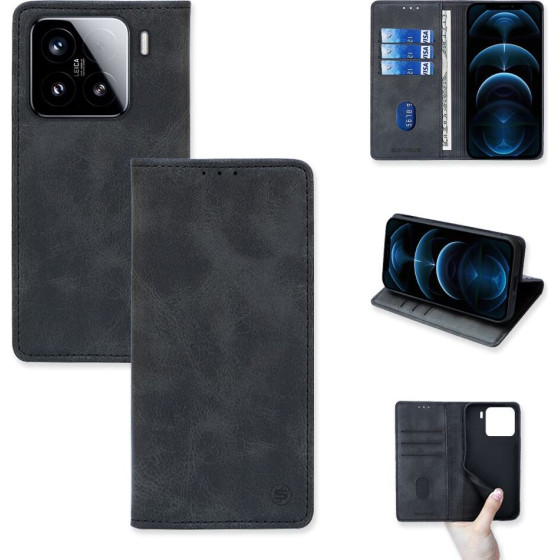 Sonique ���� ��������� Vintage Magnet Wallet Xiaomi Xiaomi 15 5G �����