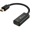MediaRange Mini DisplayPort� To HDMI� Converter, 10 Gbps, 20cm, Black - (MRCS236)