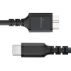MediaRange Usb 3.0 Micro-B To Usb Type-C Cable, 50cm, Black - (MRCS257)