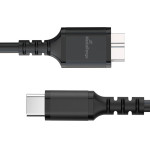 MediaRange Usb 3.0 Micro-B To Usb Type-C Cable, 50cm, Black - (MRCS257)