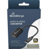 MediaRange Usb Type-C(R) To DisplayPort� Audio And Video Converter, 20cm, Black - (MRCS235)