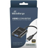 MediaRange USB-A 3.0 To Vga (HD15) Video Converter, 20cm, Black - (MRCS230)