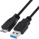 MediaRange USB-A To Micro-B Usb 3.0 Charge And Sync Cable, Usb 3.0, 5 Gbps, 5W max., 1.8m, Black - (MRCS240)