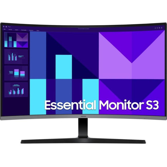 Samsung S3 Curved Monitor 27'' - (LS32D396GAUXEN)