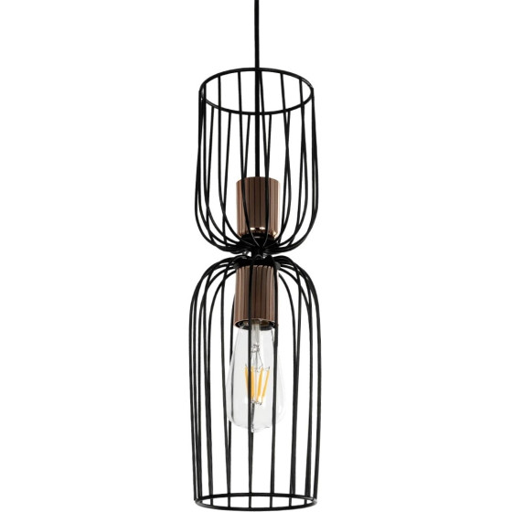 GloboStar Lavera 201-0024 Vintage �������� ��������� ������ �� ����� 1 x E27 Ac 220-240V IP20 - ����� & ����� - �14 x �14 x �44cm - (201-0124)