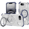Techsuit - Carbon Shield Pro - Iphone 16e - Blue Transparent
