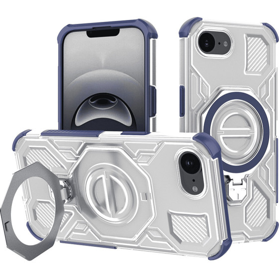 Techsuit - Carbon Shield Pro - Iphone 16e - Blue Transparent