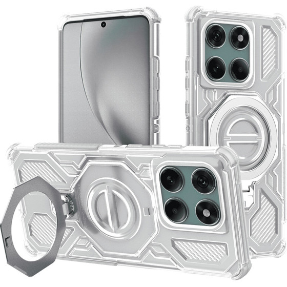 Techsuit - Carbon Shield Pro - Motorola Edge 60 Pro - White Transparent