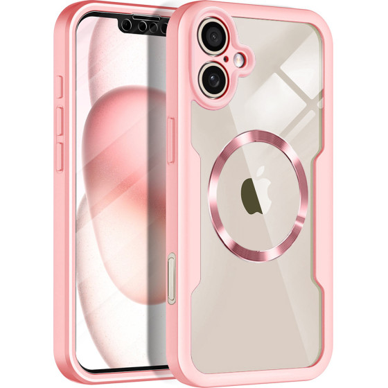 Techsuit - Colorverse 360 Magsafe Series + Screen Protector - Iphone 17 - Pink