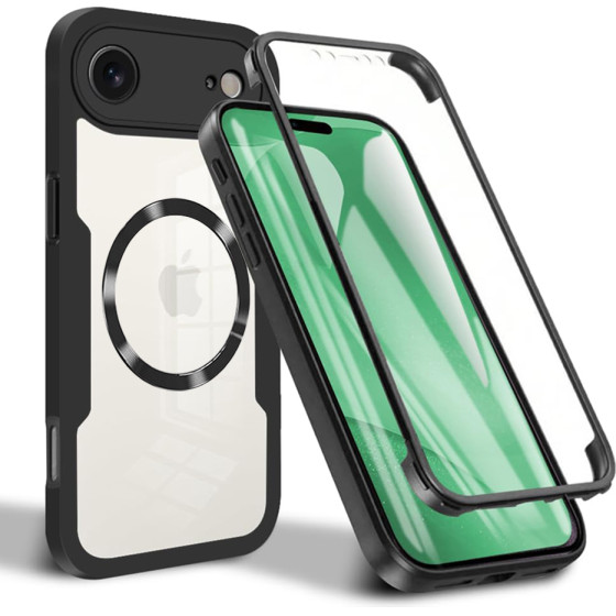 Techsuit - Colorverse 360 Magsafe Series + Screen Protector - Iphone 17 Air - Black