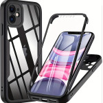 Techsuit - Colorverse 360 Series + Screen Protector - Iphone 11 - Black