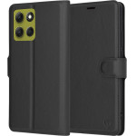 Techsuit - Leather Folio - Motorola Moto G86 - Black