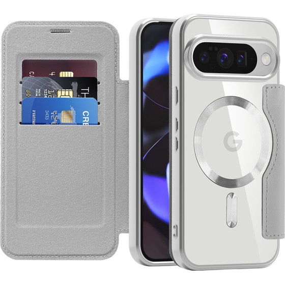 Techsuit - Smartmag Book Case - Google Pixel 10 / 10 Pro - Gray