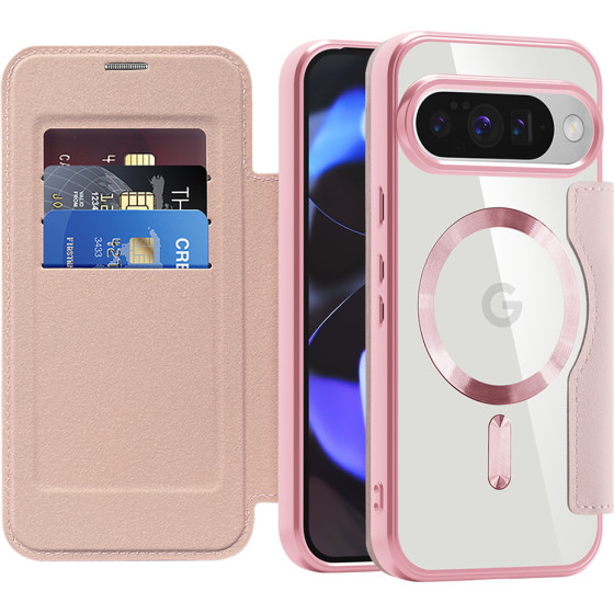 Techsuit - Smartmag Book Case - Google Pixel 10 / 10 Pro - Pink