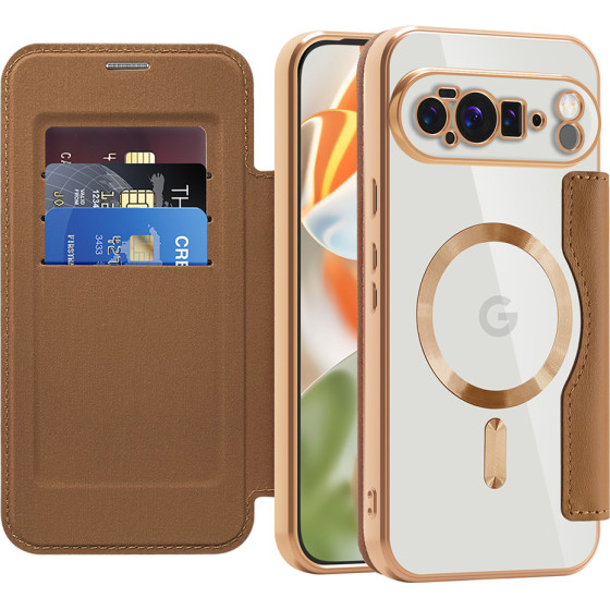 Techsuit - Smartmag Book Case - Google Pixel 10 Pro Xl - Brown