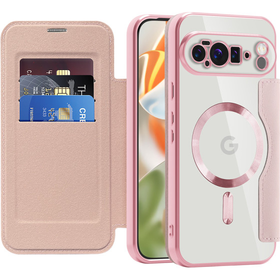 Techsuit - Smartmag Book Case - Google Pixel 10 Pro Xl - Pink