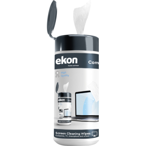 SBS Ekon By Cleaning Wet Wipes For Screens (100pcs) - (ECCLEAN100WIPE)