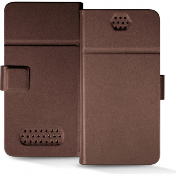 SBS Universal Book Wallet 158X78mm Brown - (BOOKSLIMUN55BR)
