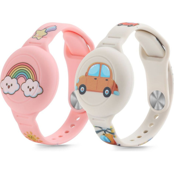 Tech-Protect Smooth (KIDS) For Airtag 1/2 Colorful (2PACK) - (TPSKC)