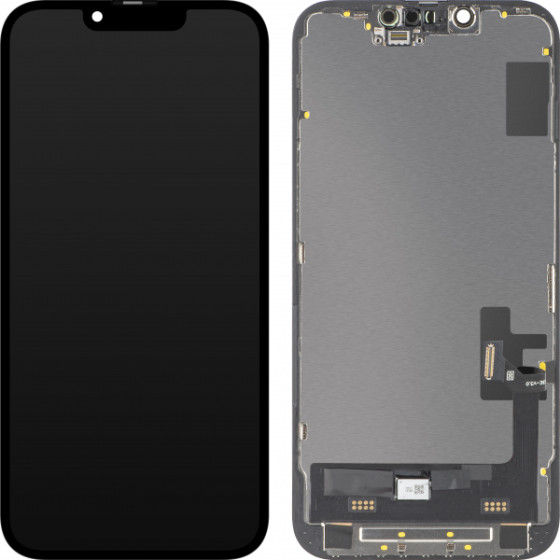 MP Lcd Display Module For Apple Iphone 14, Soft Oled Fhd Diagnostic Version, Black
