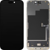MP Lcd Display Module For Apple Iphone 15 Pro, Soft Oled Ic Movable 120Hz Fhd Version, Black