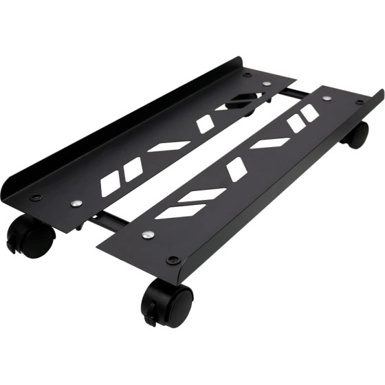 Lamtech Adjustable Pc Stand With Wheels Max 30KG Black - (LAM980404)