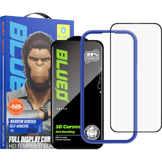 Blueo - 3D HD Full Glue Glass - iPhone 16 Pro - Black