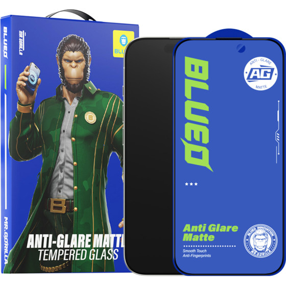 Blueo - Anti-Glare Glass - iPhone 15 / iPhone 16 - Black