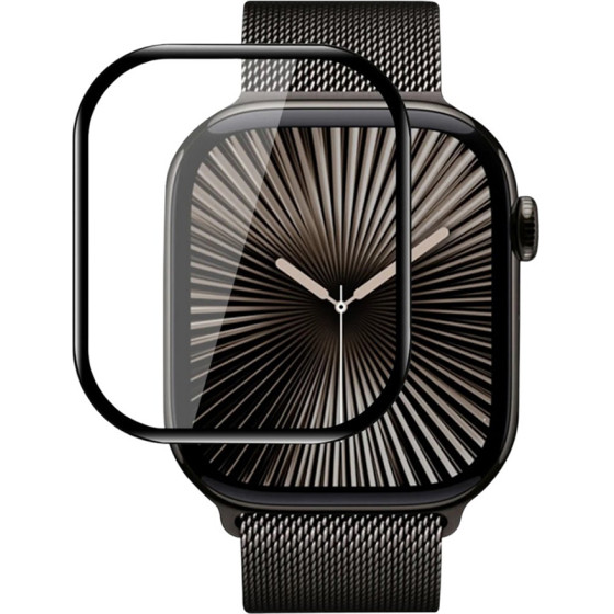 Blueo - High Molecule Screen Protector with Dust Removal Locator - Apple Watch 10 46mm - Black