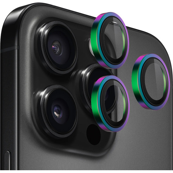 Blueo - Original Metal Frame Lens Protector (3 pack) - iPhone 14 Pro / iPhone 14 Pro Max - Colorful