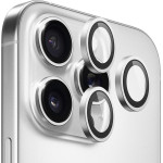 Blueo - Original Metal Frame Lens Protector (3 pack) - iPhone 14 Pro / iPhone 14 Pro Max - Silver