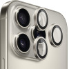 Blueo - Original Metal Frame Lens Protector (3 pack) - iPhone 16 Pro / iPhone 16 Pro Max - Natural Titanium