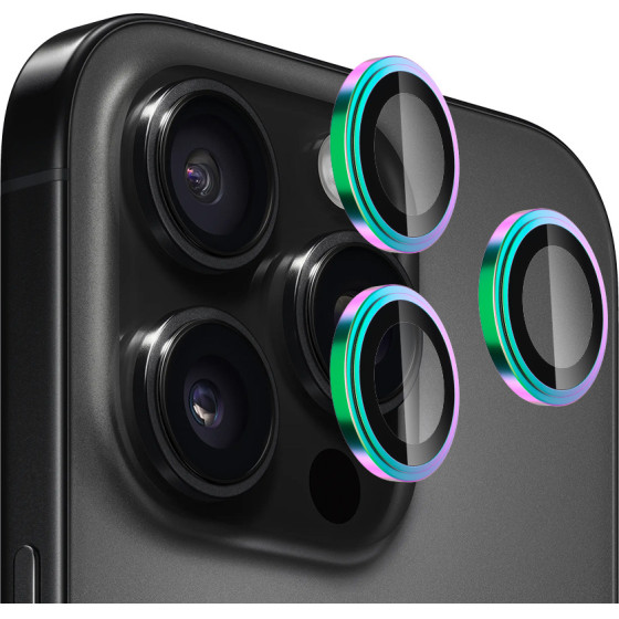 Blueo - Sapphire Crystal Original Lens Glass (3 pack) - iPhone 14 Pro / iPhone 14 Pro Max - Colorful