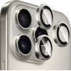 Blueo - Sapphire Crystal Original Lens Glass (3 pack) - iPhone 16 Pro / iPhone 16 Pro Max - Natural Titanium