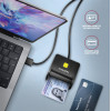 Axagon CRE-SM3N Usb Smart Card FLATREADER