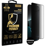 Idol 1991 Tempered Glass Iphone 17 6.3'' 9H 0.25mm Premium Privacy Antispy Semi Curved Full Glue BLACK