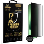 Idol 1991 Tempered Glass Iphone 17 Air 6.9'' 9H 0.25mm Premium Privacy Antispy Semi Curved Full Glue BLACK