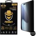 Idol 1991 Tempered Glass Iphone 17 Pro 6.3'' 9H 0.25mm Privacy Antispy Semi Curved Full Glue BLACK