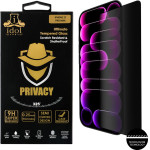 Idol 1991 Tempered Glass Iphone 17 Pro Max 6.9'' 9H 0.25mm Privacy Antispy Semi Curved Full Glue BLACK