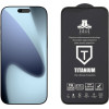 Idol 1991 Tempered Glass Iphone 17 Pro Max 6.9'' 9H 0.25mm Titanium Semi Curved Full Glue BLACK