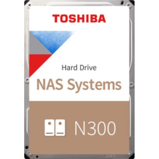 Toshiba Hdd 3,5'' 8TB Nas N300 SATA3, 7200 RPM, Cache 256 MB, 3YW. - (HDWG480EZSTA)