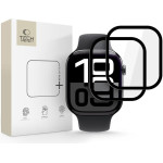 Tech-Protect Glass Flex+ Hybrid Glass 2-Pack For Apple Watch 10 46mm - Black - (28437-0)