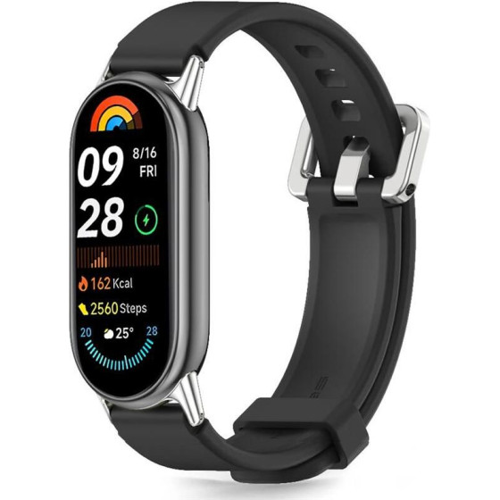 Tech-Protect Iconband Classic Strap For Xiaomi Smart Band 8 / 9 / 10 / Nfc - Black - (28207-0)