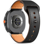 Tech-Protect Leatherfit Strap For Samsung Galaxy Watch 40/44/46 Mm - Black - (28471-0)