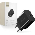 Tech-Protect NC20W USB-C 1-Port PD20W Wall Charger - Black - (28297-0)