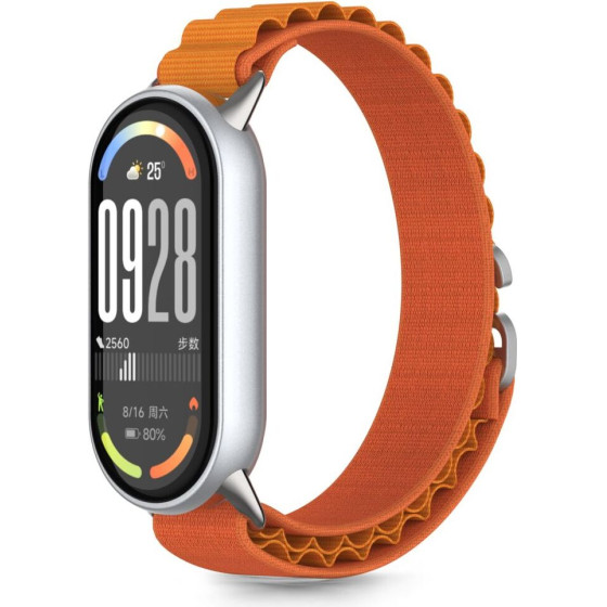Tech-Protect Nylon Pro Strap For Xiaomi Smart Band 8 / 9 / 10 / Nfc - Orange - (28291-0)
